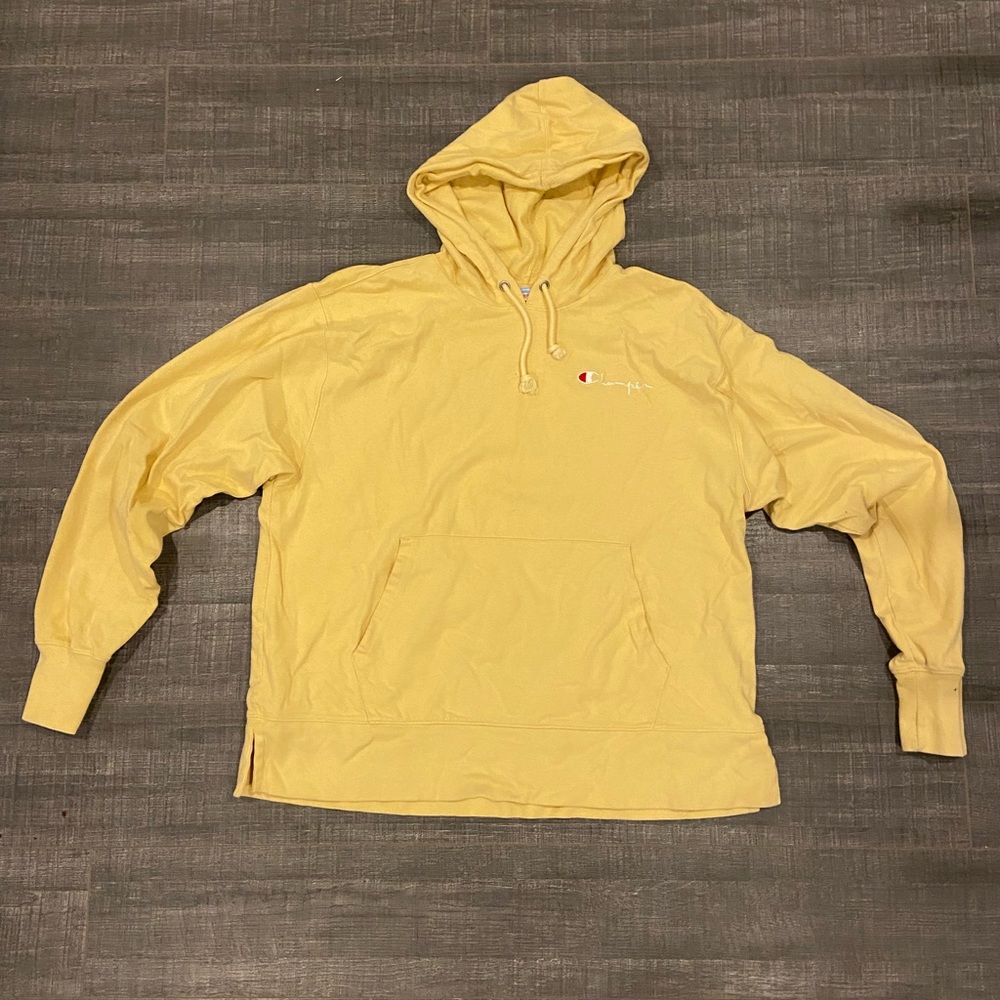 Yellow mens champion hoodie